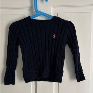 Ralph Lauren Dark Blue Cable Knit Sweater